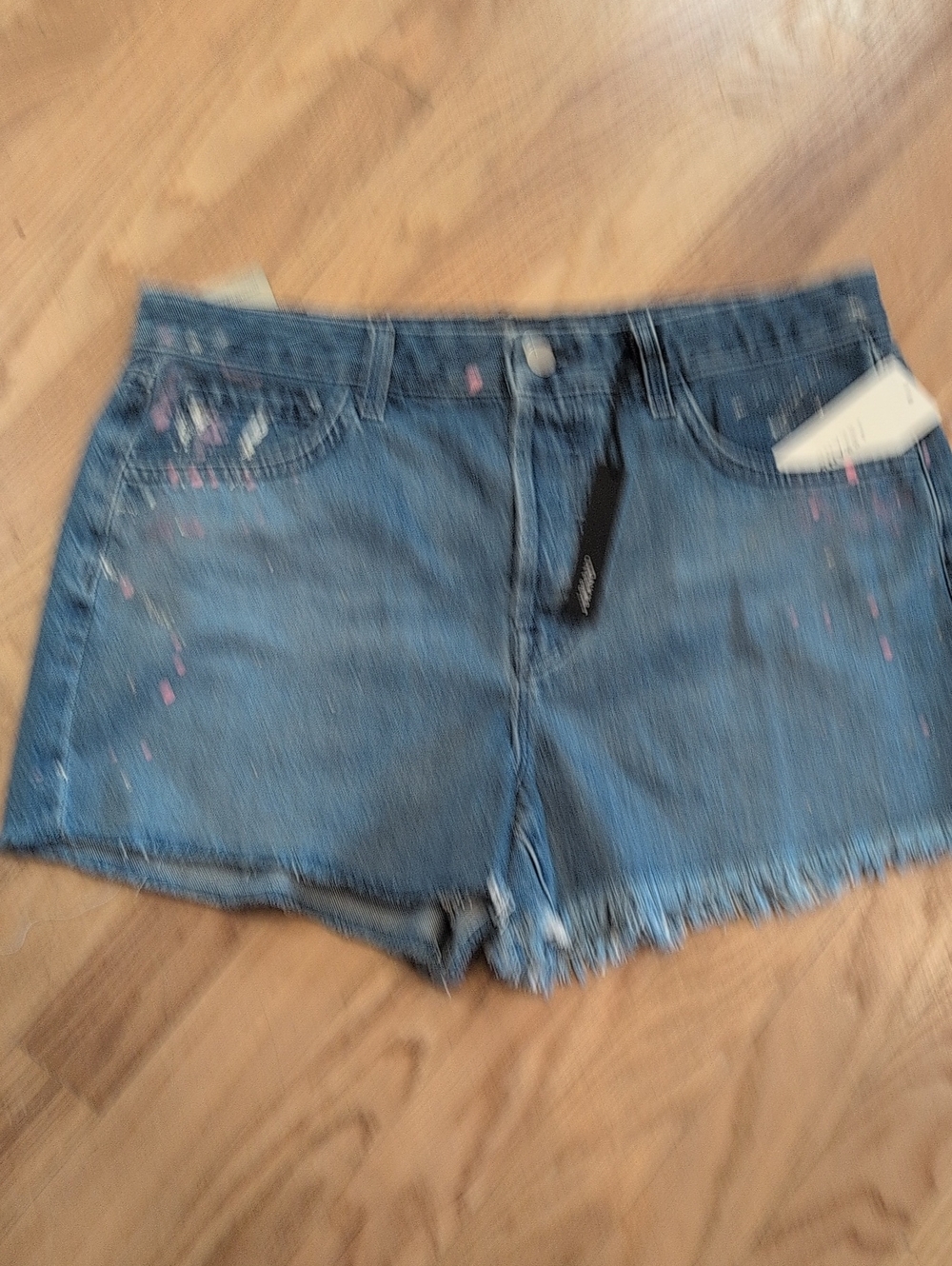 J BRAND Denim Paint-Splatter Women’s Shorts - Blue